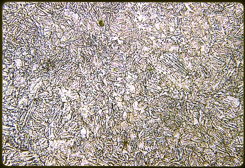SAE2315 steel carburized and heat treated core at 500X etched