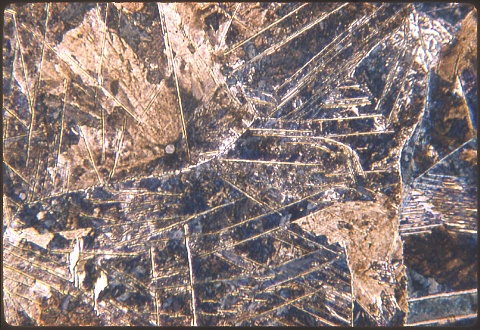 Air cooled steel at 500X etched