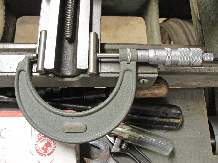 Measuring the male dovetail