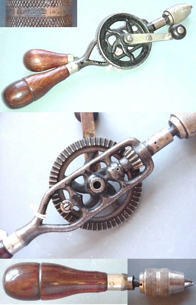 Millers Falls drill, No.1, Type 5, with long side handle
